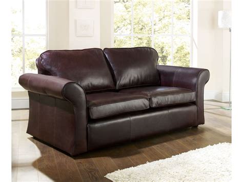 Solid wood legs with walnut brown finish Dark Brown Leather Sofa | Chatsworth | English Sofa Company