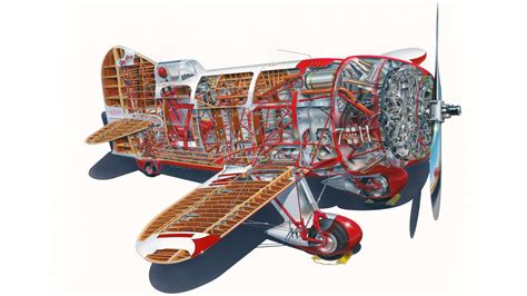 Racing Aircraft Cutaway Drawings In High Quality