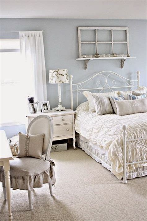 Building wardrobes either side of the bed help to. 33 Cute And Simple Shabby Chic Bedroom Decorating Ideas » EcstasyCoffee
