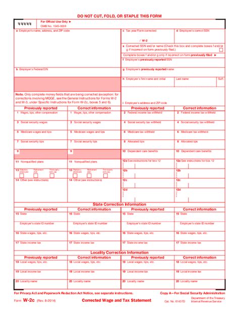 Irs W 2c 2014 2022 Fill And Sign Printable Template Online Us Legal