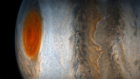 Great Red Spot Alert Jupiter Enormous Swirling Storm Is Turning Orange