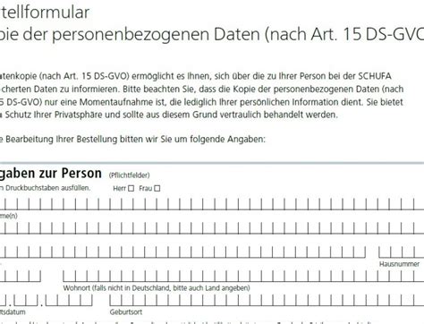 Versicherungen Mietvertrag Datenkopie Nach Art 15 Dsgvo Schufa Pdf
