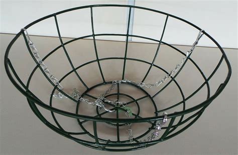 Not only are they great for giving you more growing. 14" Hanging Basket with a flat bottom - Green Wire - Pack ...