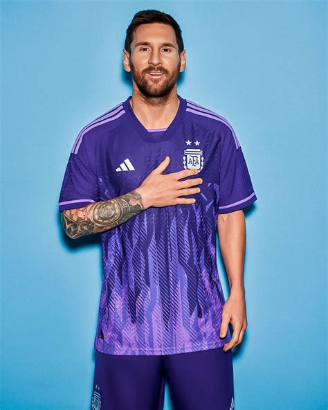 Messi Lució La Nueva Camiseta Suplente De La Selección Argentina Para