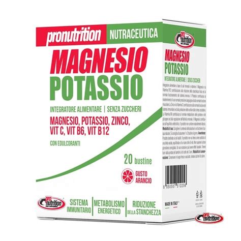 Magnesio Potassio 20 Bustine Pronutrition Fitnessnutrizioneit