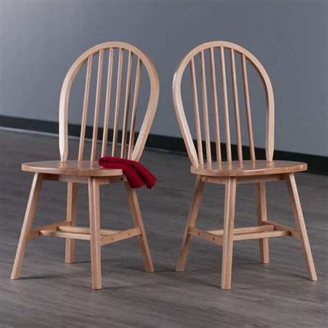 Winsome Wood Windsor Natural Chair Set Of Two 81837 Bellacor