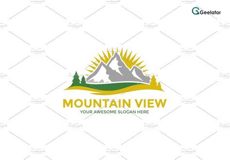 Mountain View Logo Template Logo Templates Mountain View Logo