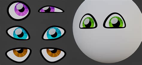 Make This Powerful Low Poly Cartoon Eyes Rig With Procedural Irises