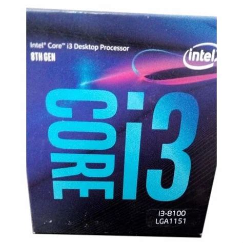 Intel Core I3 8th Gen Processor I3 8100 Lga1151 At Rs 13500piece In