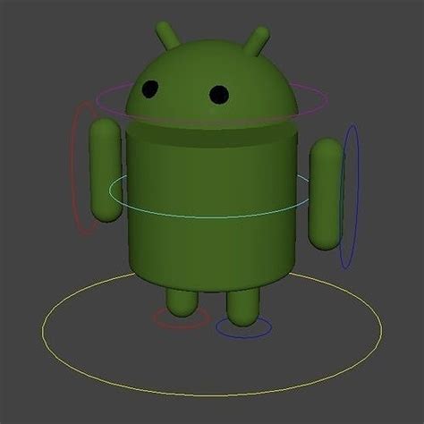 Android Mascot Rig Free 3d Model Rigged Cgtrader