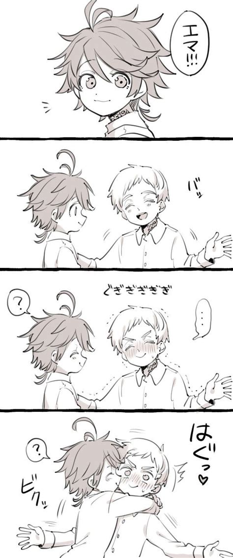 Norman X Emma Kiss Yakusoku No Neverland Credits To The Artist