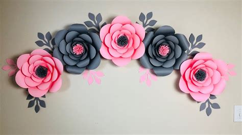 Diy Paper Flower Wall Decor Step By Shelly Lighting