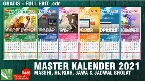 Kalender 2021 Lengkap Jawa Pdf Template Kalender 2021 File Cdr Corel