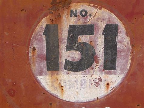 No 151 In 2020 Cool Numbers Vintage Signs For Sale Alphabet Signs