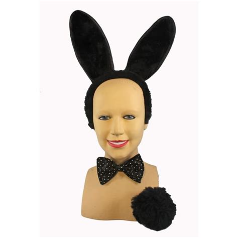 Black Sexy Bunny Costume Kit