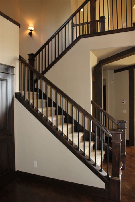 Interior Stair Railings Railing Prairie Style Houses Prairie Style