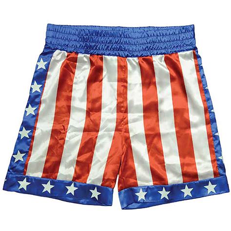 Rocky Apollo Creed Usa Flag Boxing Trunks Costume Shorts Cyberteez