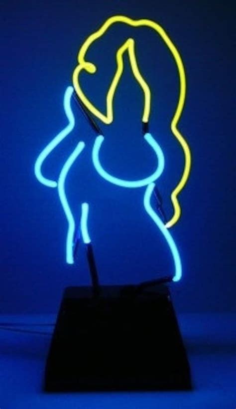 Nude Freestanding Modern Neon Art Tabletop Sculpture FREE Etsy
