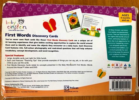 Baby Einstein First Words Discovery Cards Books And Stationery Children