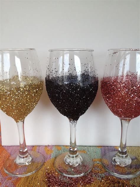 I have a diy for awesome all up in here… diy glittered wine bottles, yo! My Simple Obsessions: DIY Glitter Wine Glasses