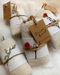 Rustic Towel Favors Souvenir Handuk by Rusticlatte | Bridestory.com