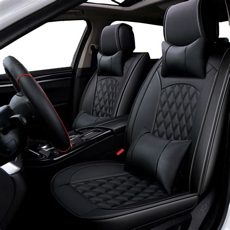 Full Coverage Eco Leather Auto Seats Covers Pu Leather Car Seat Covers