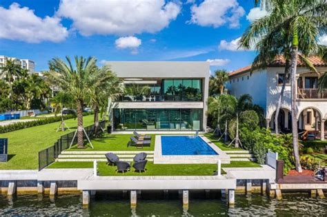 145 Million Stunning Modern Waterfront Home In East Boca Raton