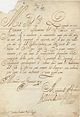 Autografo di Benedetta Enrichetta del Palatinato Benedetta di Hannover ...