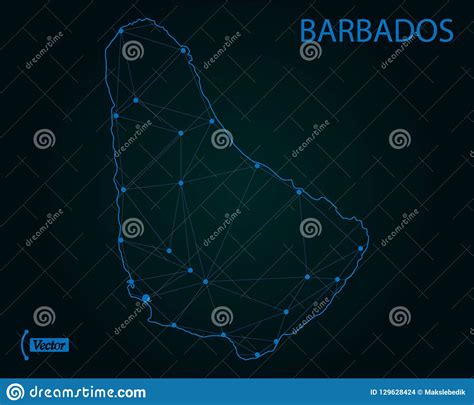 Map Of Barbados Vector Illustration World Map Stock Illustration
