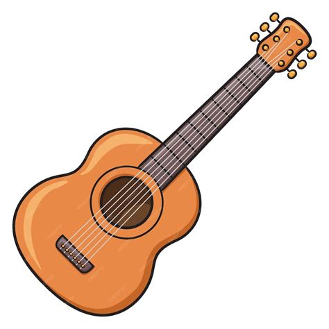 Premium Vector Guitar Cartoon