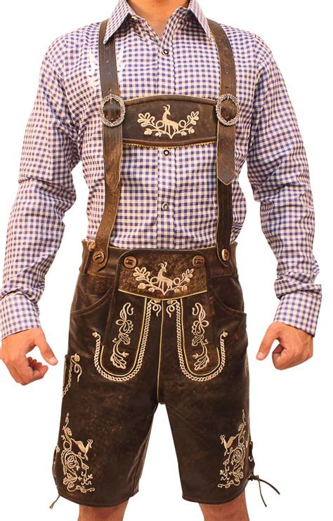 trachten short lederhosen wild brown lederhosen store