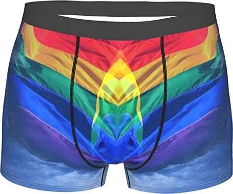 Gay Pride Rainbow Flag Stripes Men S All Over Print Boxer Briefs Model