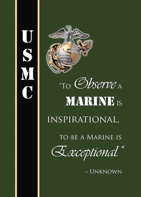Famous Marine Quote To Observe A Marine Is Inspirational To Be A