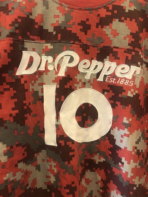 Dr Pepper Football Jersey 10 Mens Size Large Excellent Condition Ebay