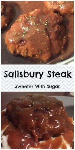 Was tasty and well cooked, particularly the cote burger and steak frites. . Salisbury Steak | Salisbury steak, Recipe for mom, Food dishes
