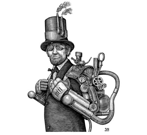 The Steampunk Portraits Illustrated By Steven Noble Behance