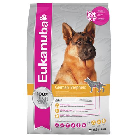 This recipe from blue buffalo is a great option that has everything your puppy needs to stay healthy. Eukanuba Adult German Shepherd Dog Food with Chicken 12kg ...