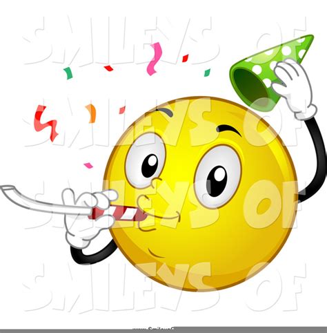 Smiley Face With Party Hat Clipart Free Images At Vector