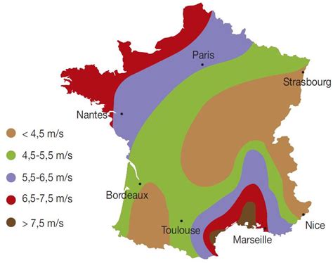Carte De France De La Ressource Olienne M