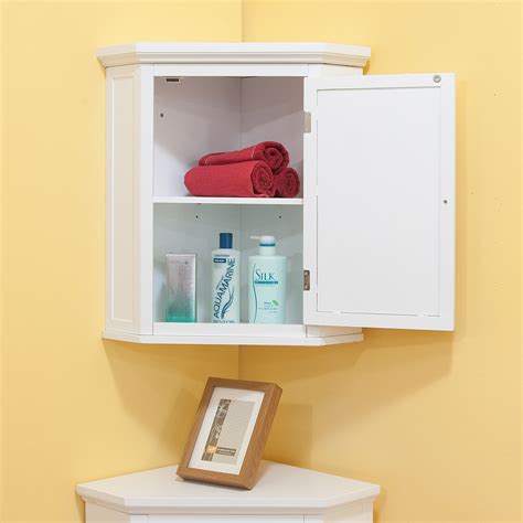 Find white bathroom wall cabinets at lowe's today. Space-Efficient Corner Bathroom Cabinet for Your Small ...
