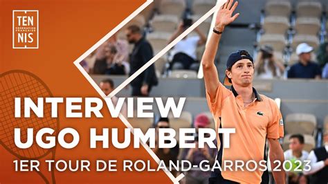 Ugo Humbert Interview Apr S Le Er Tour De Roland Garros Fft