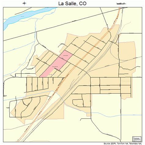 La Salle Colorado Street Map 0843605