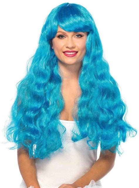 Starbright Long Wavy Blue Glamour Wig