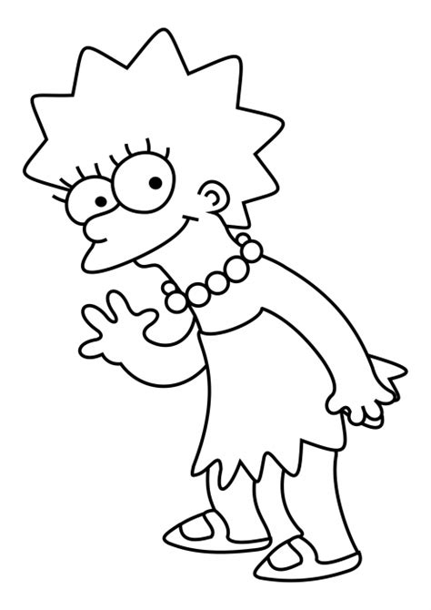 Lisa Simpson Coloring Pages The Simpsons Coloring Pag Vrogue Co