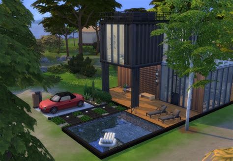 Modern Style Container House N03 By Fivextreme At Tsr Sims 4 Updates