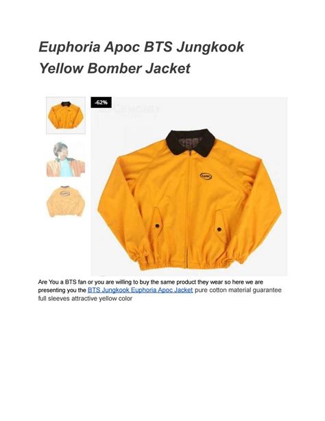 Bts Jungkook Euphoria Apoc Jacket By Hit Jacket Issuu