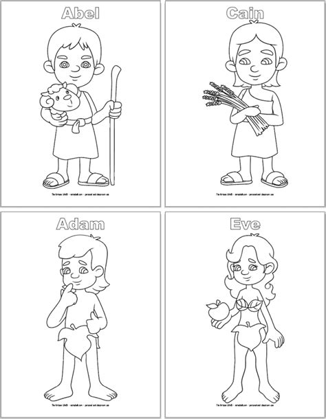 Free Printable Bible Character Coloring Pages For Kids The Artisan Life