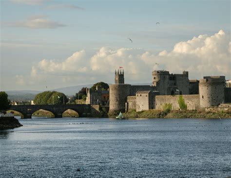 King Johns Castle Limerick Ireland Surroundedbywater