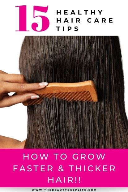 15 Simple Ways To Grow Hair Faster And Thicker The Beauty Deep Life