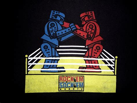 T Shirtsofmike Rock Em Sock Em Robots